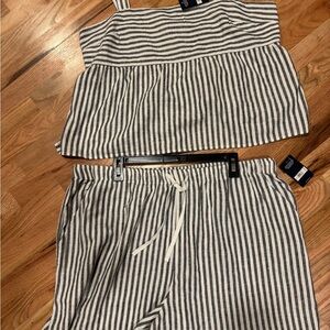 Lucky Brand Striped shorts/pockets XLtop & shorts cruise wear